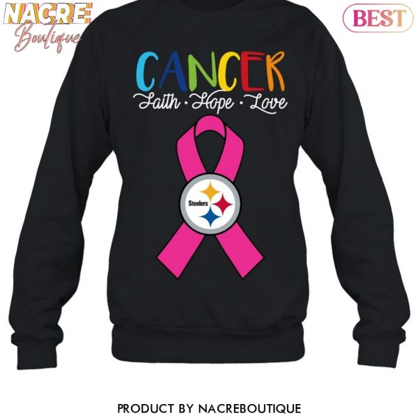 Pittsburgh Steelers Cancer Faith – Hope – Love Unisex T-Shirt