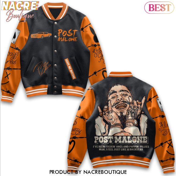 Post Malone – Leave Me Malone Signature Baseball Jacket