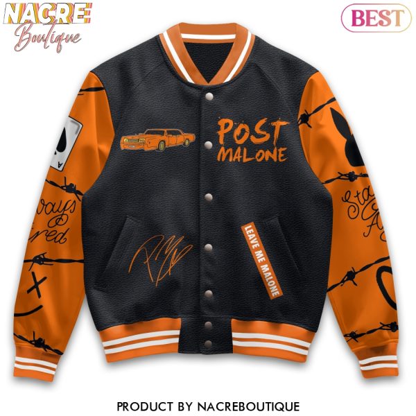 Post Malone – Leave Me Malone Signature Baseball Jacket