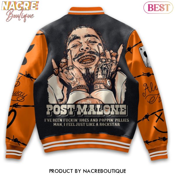 Post Malone – Leave Me Malone Signature Baseball Jacket