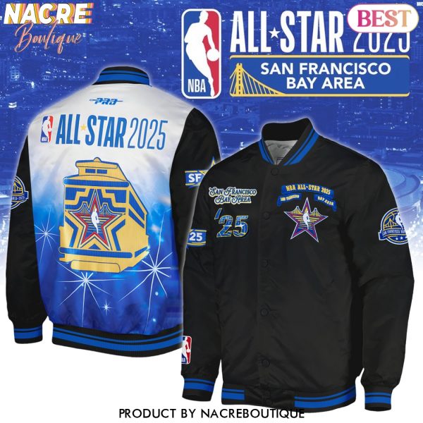 San Francisco Bay Area All Star 2025 Basketball Design Baseball Jacket