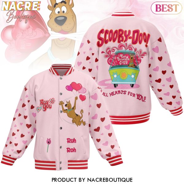 Scooby-Doo Im All Hearts For You Baseball Jacket