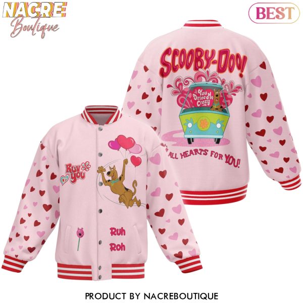 Scooby-Doo Im All Hearts For You Baseball Jacket