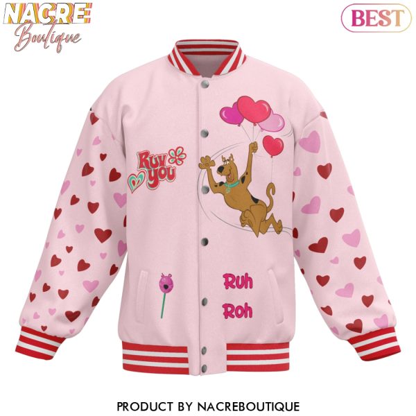 Scooby-Doo Im All Hearts For You Baseball Jacket