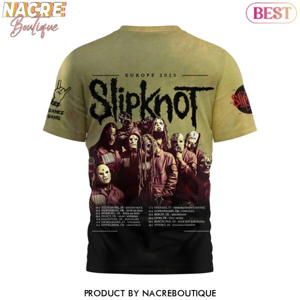 Slipknot Europe 2025 Tour 3D T-Shirt