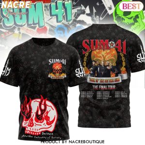 Sum 41 – Tour Of The Setting Sum The Final Tour 3D T-Shirt