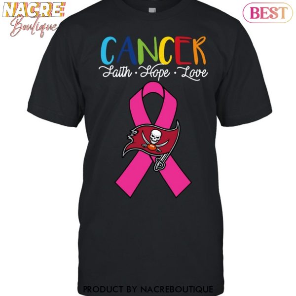 Tampa Bay Buccaneers Cancer Faith – Hope – Love Unisex T-Shirt