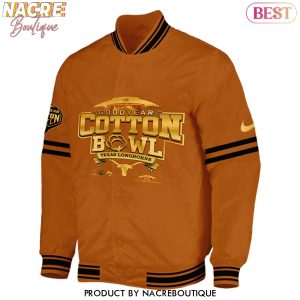 Texas Longhorns Cotton Bowl Champions 2025 Goodyear Baseball Jacket – Orange