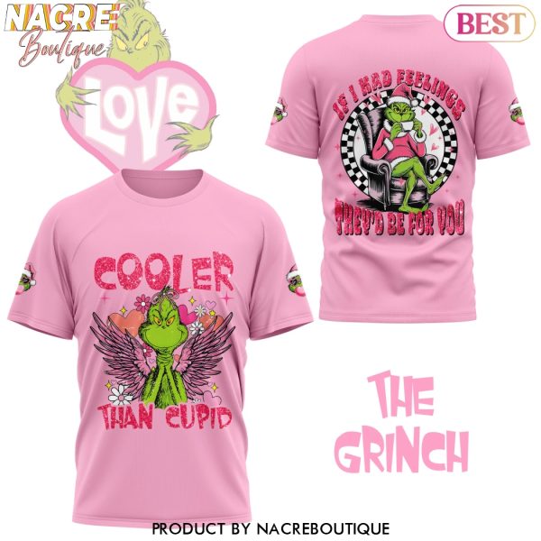 The Grinch Cooler Than Cupid 3D T-Shirt – Pink