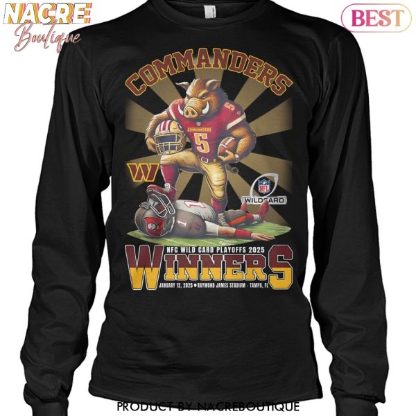 Washington Commanders NFC Wild Card Playoffs 2025 Winner Unisex T-Shirt