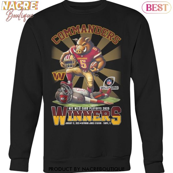 Washington Commanders NFC Wild Card Playoffs 2025 Winner Unisex T-Shirt