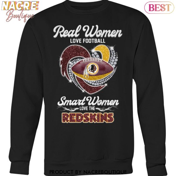 Washington Commanders – Real Women Love Football Smart Women Love The Redskins Unisex T-Shirt