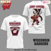 Wisconsin Badgers Basketball Jump Around 3D T-Shirt – Black