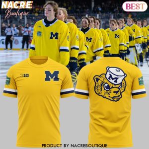 Wrigley Field Michigan Wolverines Hockey 3D T-Shirt