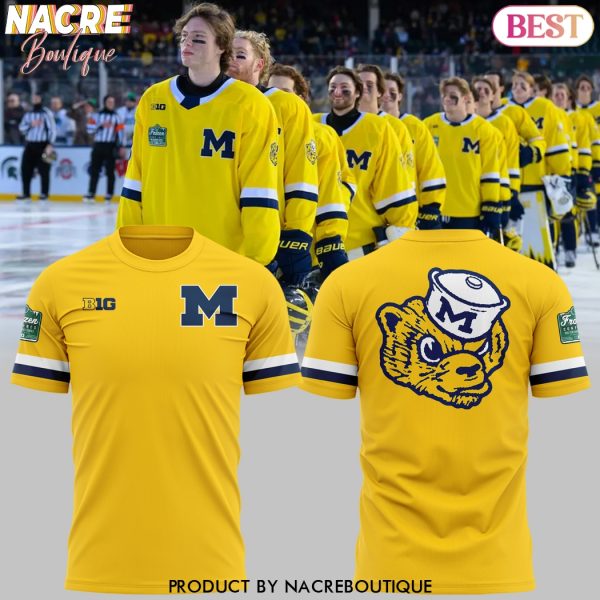 Wrigley Field Michigan Wolverines Hockey 3D T-Shirt