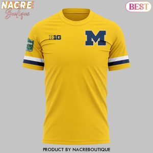 Wrigley Field Michigan Wolverines Hockey 3D T-Shirt