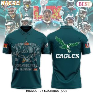 2024 Philadelphia Eagles Super Bowl LIX Champions Polo Shirt