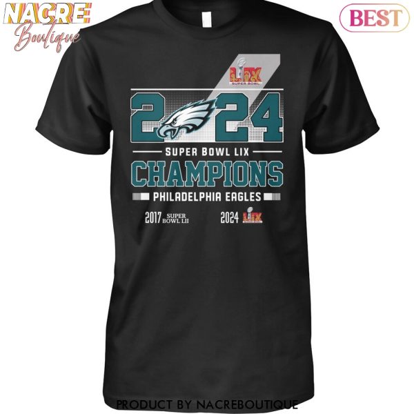 2024 Philadelphia Eagles Super Bowl LIX Champions Unisex T-Shirt