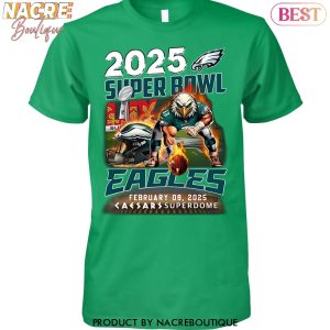 2024 Super Bowl LIX Champions Philadelphia Eagles 3D T-Shirt