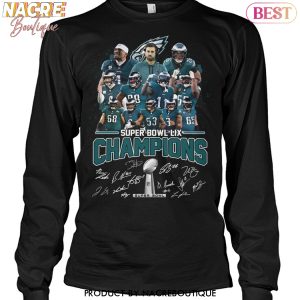 2025 Super Bowl LIX Champions Philadelphia Eagles Signature Unisex T-Shirt