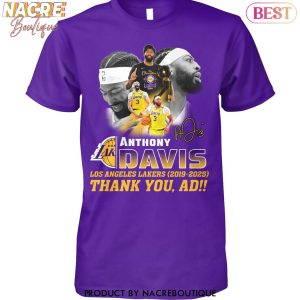 Anthony Davis Los Angeles Lakers 2019-2025 Thank You, Ad Signature Unisex T-Shirt