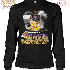 Anthony Davis Los Angeles Lakers 2019-2025 Thank You, Ad Signature Unisex T-Shirt