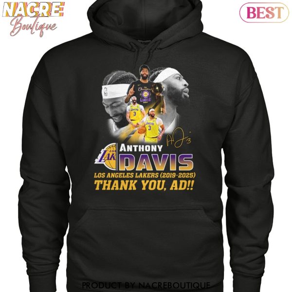 Anthony Davis Los Angeles Lakers 2019-2025 Thank You, Ad Signature Unisex T-Shirt