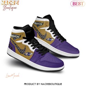 Baltimore Ravens Air Jordan 1 High Top