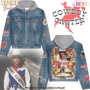 Beyonce Cowboy Carter Hooded Denim Jacket