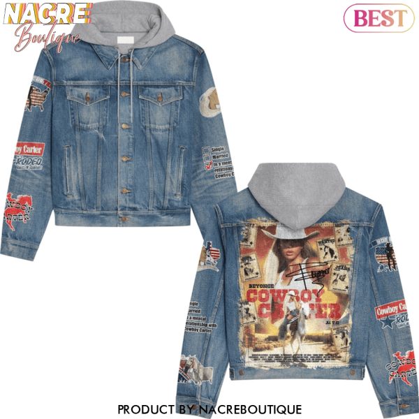 Beyonce Cowboy Carter Hooded Denim Jacket