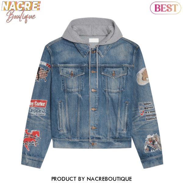 Beyonce Cowboy Carter Hooded Denim Jacket