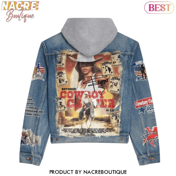 Beyonce Cowboy Carter Hooded Denim Jacket