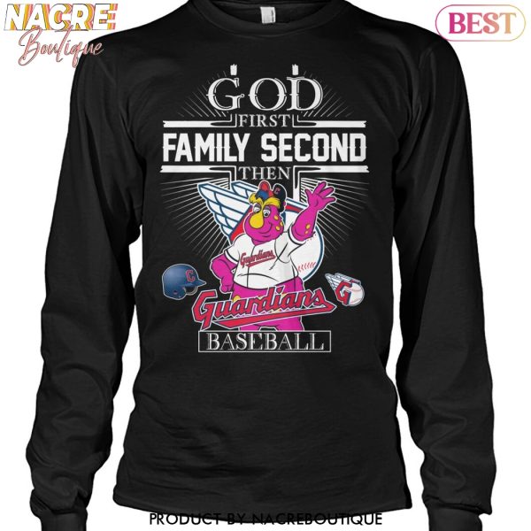 God First Family Second Then Cleveland Guardians Baseball Unisex T-Shirt