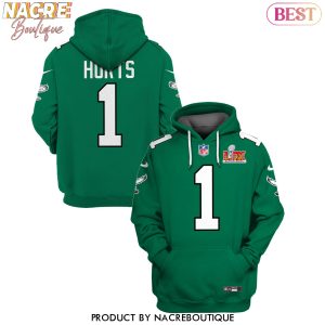 Jalen Hurts Philadelphia Eagles Super Bowl LIX Hoodie