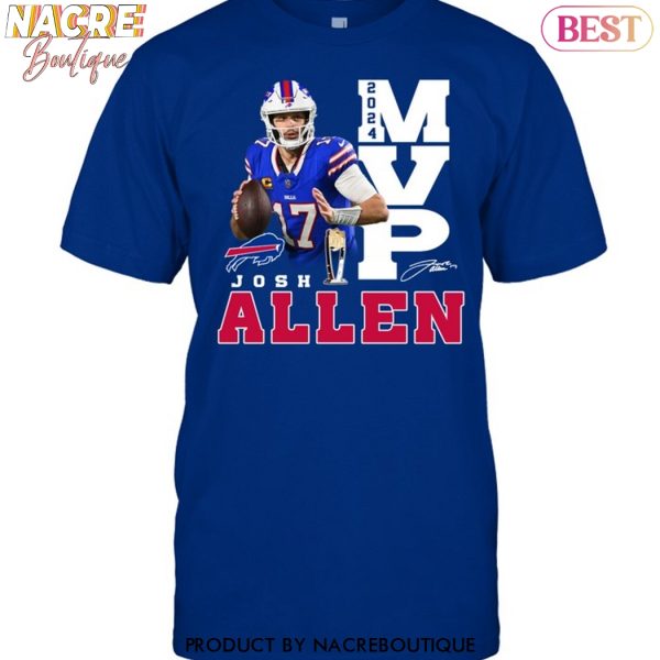 Josh Allen Buffalo Bills MVP 2024 Signature Unisex T-Shirt