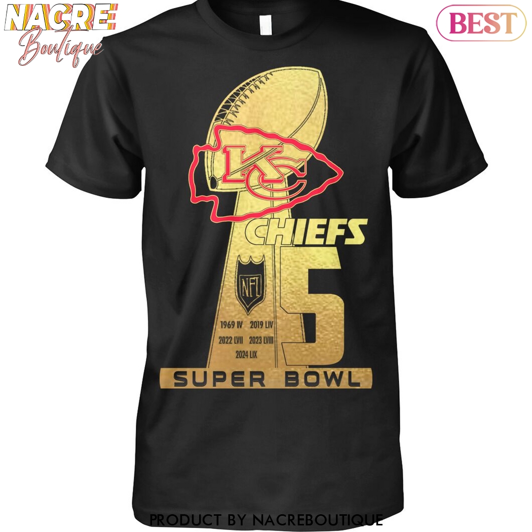 Kansas City Chiefs 5 Super Bowl Unisex T-Shirt