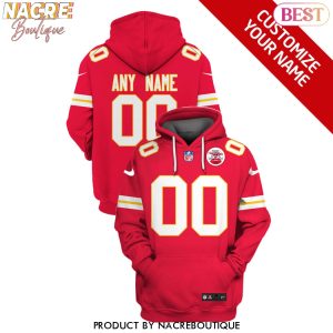 Kansas City Chiefs Personalized Name And Number Hoodie