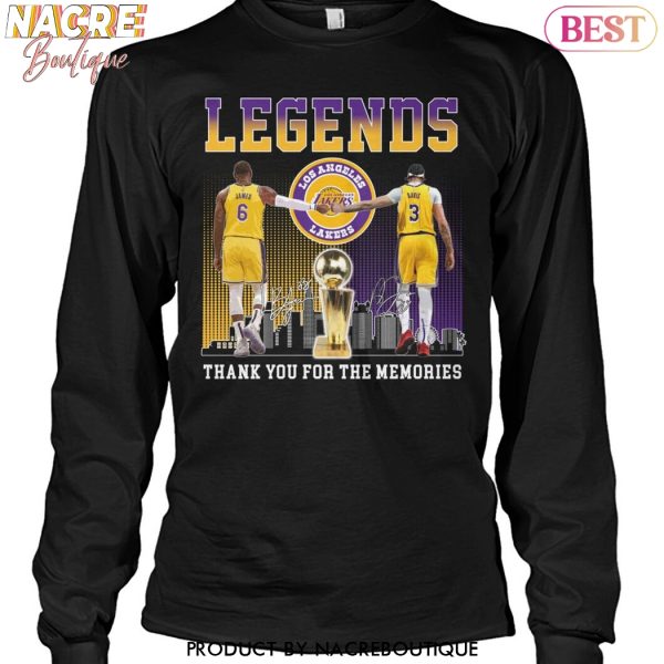 Los Angeles Lakers Legend Signature Thank You For The Memories Unisex T-Shirt