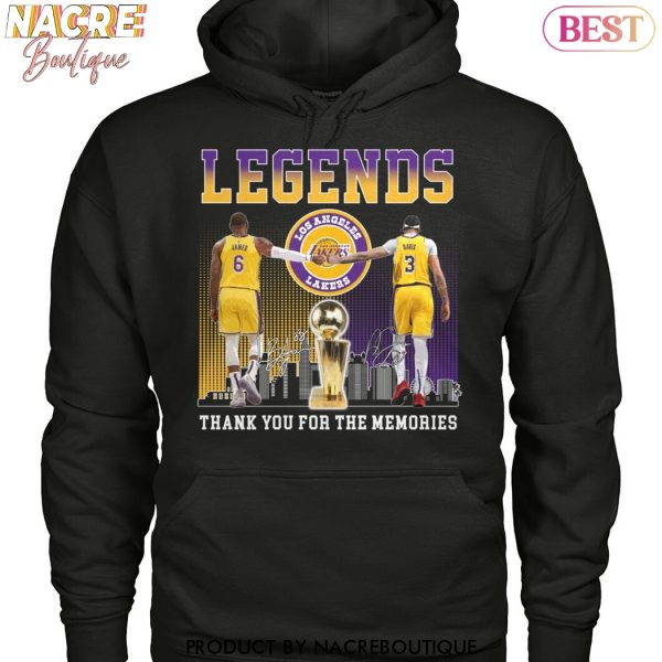 Los Angeles Lakers Legend Signature Thank You For The Memories Unisex T-Shirt