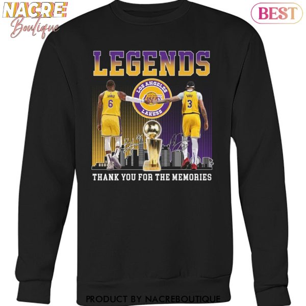 Los Angeles Lakers Legend Signature Thank You For The Memories Unisex T-Shirt