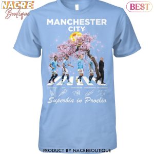 Manchester City Superbia In Proelio Signature Unisex T-Shirt