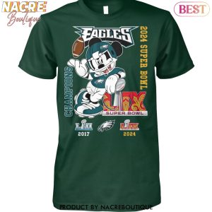 Philadelphia Eagles Super Bowl LIX Champions Signature 3D T-Shirt