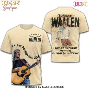 Morgan Wallen Im The Problem Tour 2025 3D T-Shirt