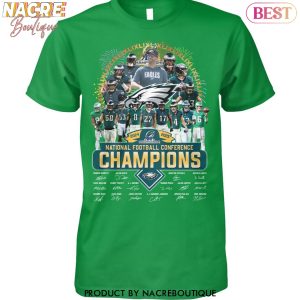 National Football Conference Champions 2024-2025 Philadelphia Eagles Signature Unisex T-Shirt