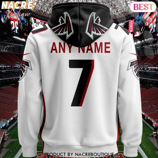 Personalized 2025 Atlanta Falcons Design Hoodie – White