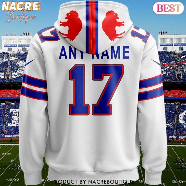 Personalized 2025 Buffalo Bills Design Hoodie – White