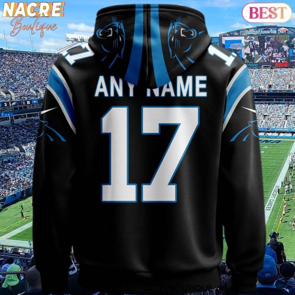 Personalized 2025 Carolina Panthers Design Hoodie – Black