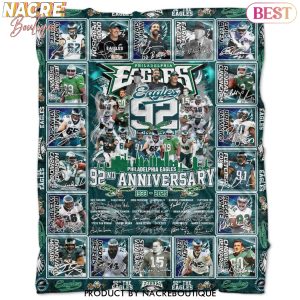 Philadelphia Eagles 92nd Anniversary 1933-2025 Signature Blanket