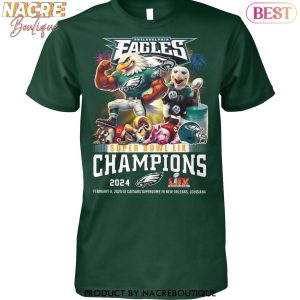 Philadelphia Eagles Champions Super Bowl LIX – Meet Us Down The Bayou 3D T-Shirt