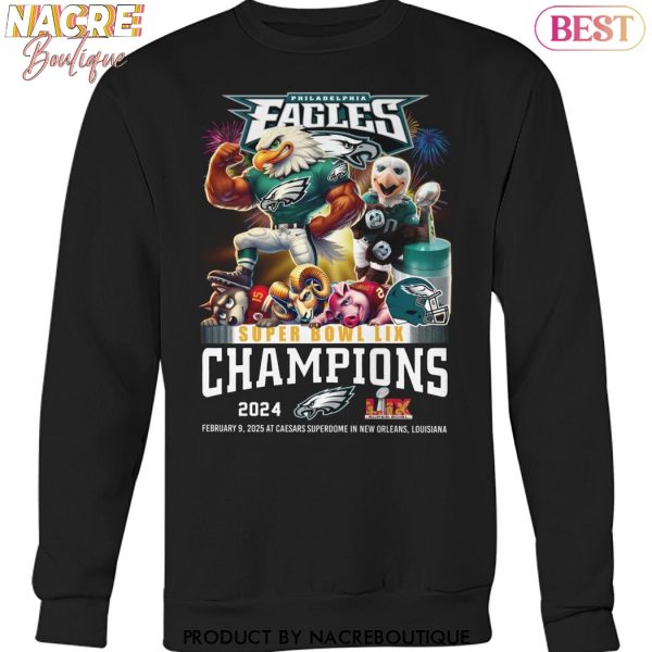 Philadelphia Eagles Champions Super Bowl LIX 2024 Unisex T-Shirt